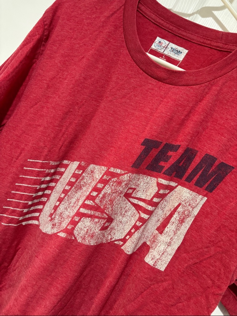 Team Apparel Red Team USA Men's Tee